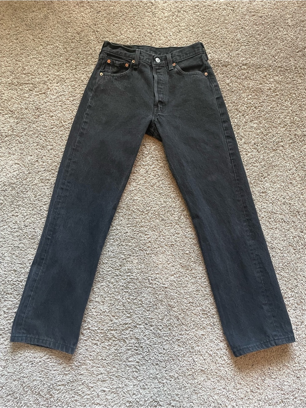 VTG Levi's 501 Jeans Men's 29X32 Black Original Fit Button Fly Made In USA 1995